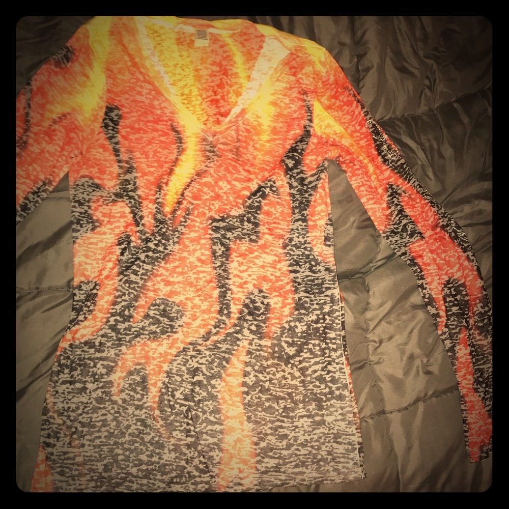 Cowgirl tuff burnout long sleeve